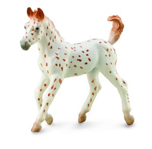 COLLECTA 88848 KOŃ KNABSTRUPP ŹREBIĘ MAŚCI KASZTANOWATO-TARANTOWATEJ M / KNABSTRUPPER FOAL LEOPARD SPOTTED