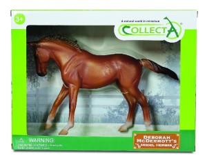 COLLECTA 89579 KLACZ PEŁNEJ KRWI ANGIELSKIEJ KASZTAN DELUXE SKALA 1:12 W OPAKOWANIU / THOROUGHBRED MARE CHESTNUT