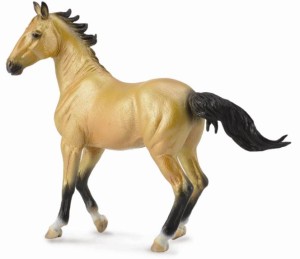 COLLECTA 88624 KOŃ ACHAŁ TAKIŃSKI KLACZ JELENIA XL / AKHAL-TEKE MARE BUCKSKIN