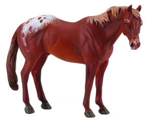 COLLECTA 88436 OGIER RASY APPALOOSA KASZTANOWATY XL / CHESTNUT APPALOOSA STALLION