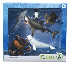 COLLECTA 89868 ZWIERZĘTA MORSKIE 6 SZTUK WINDOWBOX