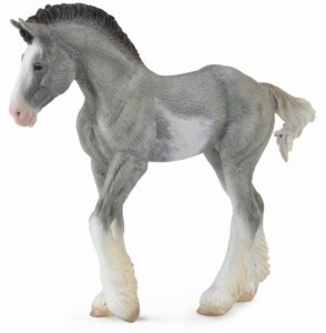 COLLECTA 88626 ŹREBIĘ CLYDESDALE KARODERESZOWATE SABINO M / CLYDESDALE FOAL BLUE ROAN
