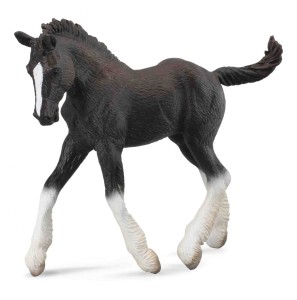 COLLECTA 88583 ŹREBIĘ RASY SHIRE KARE M / SHIRE HORSE FOAL BLACK